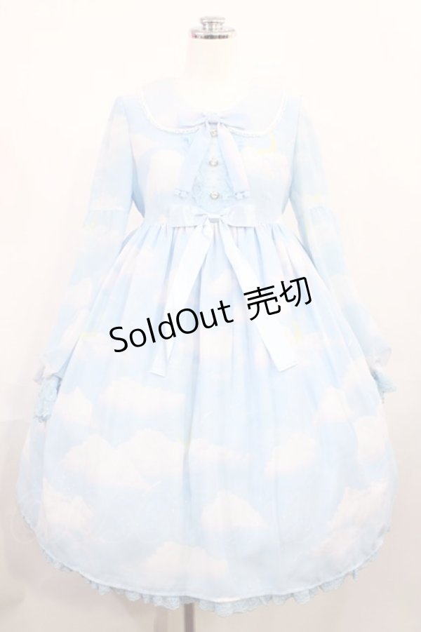 画像1: Angelic Pretty / Misty Skyワンピース Free サックス H-26-02-25-008-AP-OP-NS-ZH (1)
