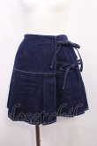 画像1: merry jenny / デニムリボンプリーツミニスカート Free インディゴ H-26-02-25-013-LO-SK-NS-ZH (1)