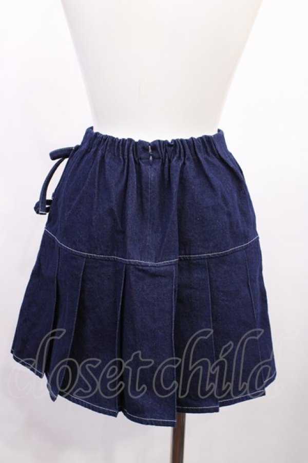 画像2: merry jenny / デニムリボンプリーツミニスカート Free インディゴ H-26-02-25-013-LO-SK-NS-ZH (2)
