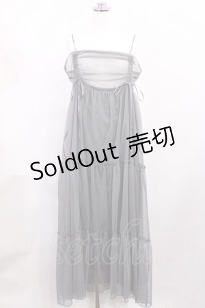 画像: merry jenny / ドロストチュールキャミワンピース Free グレー H-26-02-25-014-LO-OP-NS-ZH