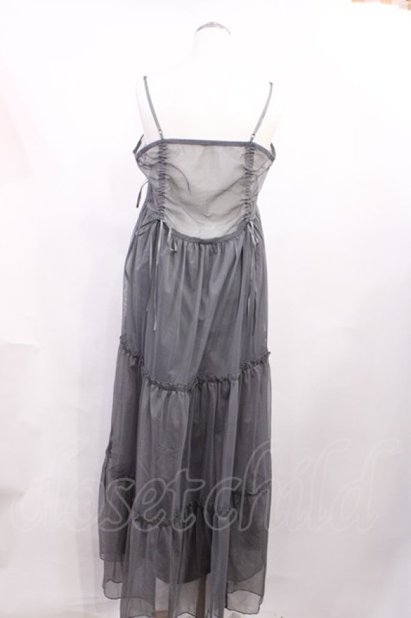 画像2: merry jenny / ドロストチュールキャミワンピース Free グレー H-26-02-25-014-LO-OP-NS-ZH (2)