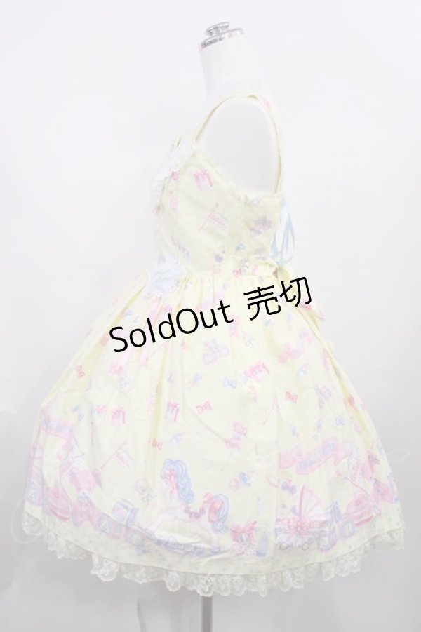 画像2: Angelic Pretty / Dreamyベビールームジャンパースカート Free クリーム H-26-02-25-002-AP-OP-NS-ZH (2)