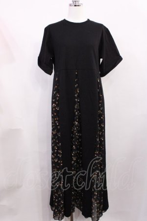 画像: jouetie / アシメブロッキングカットワンピース Free ブラック H-26-02-25-020-EL-OP-NS-ZH