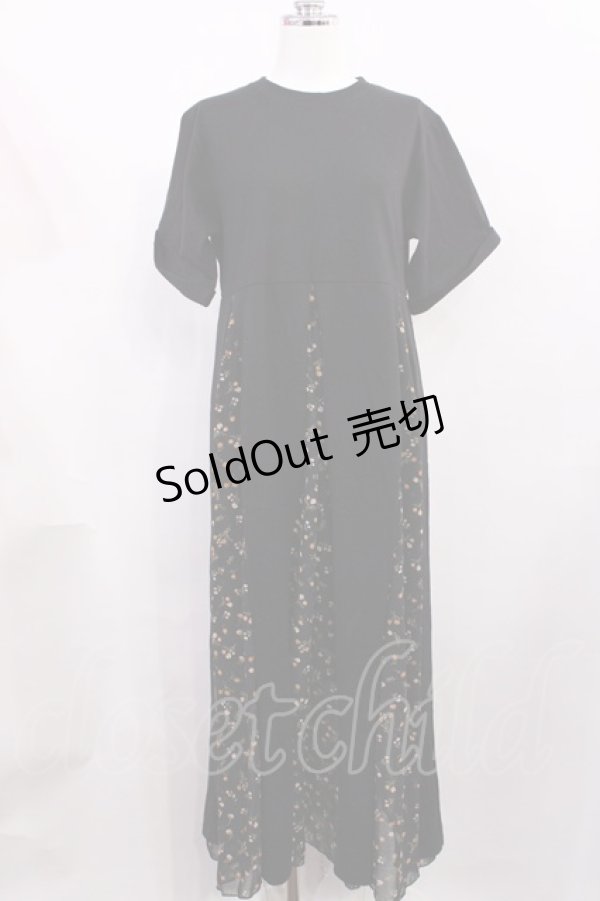 画像1: jouetie / アシメブロッキングカットワンピース Free ブラック H-26-02-25-020-EL-OP-NS-ZH (1)