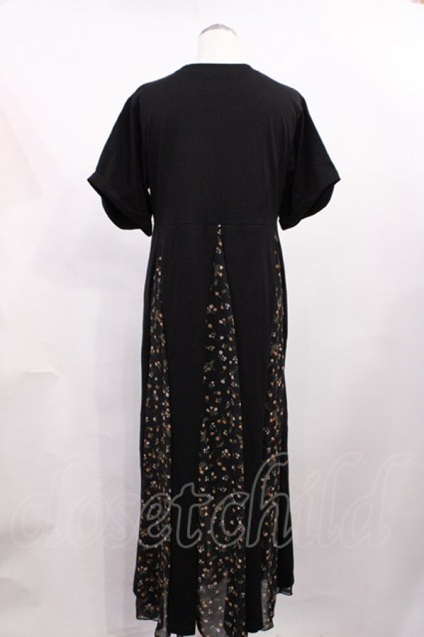 画像2: jouetie / アシメブロッキングカットワンピース Free ブラック H-26-02-25-020-EL-OP-NS-ZH (2)