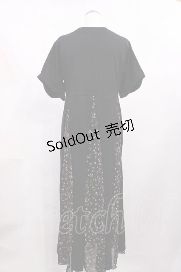 画像2: jouetie / アシメブロッキングカットワンピース Free ブラック H-26-02-25-020-EL-OP-NS-ZH (2)