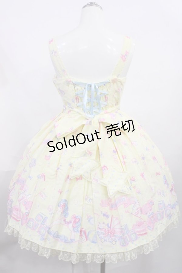 画像3: Angelic Pretty / Dreamyベビールームジャンパースカート Free クリーム H-26-02-25-002-AP-OP-NS-ZH (3)