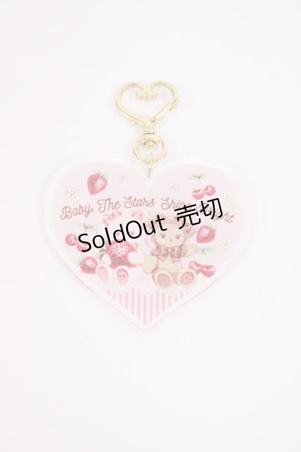 画像1: BABY,THE STARS SHINE BRIGHT / うさくみゃちゃん&くまくみゃちゃんキーホルダー  ピンク H-26-02-25-026-BA-ZA-NS-ZH (1)