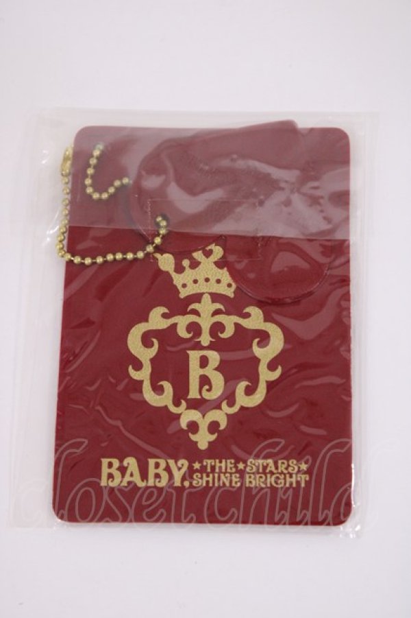 画像1: BABY,THE STARS SHINE BRIGHT / BABYオリジナルパスケース  レッド H-26-02-25-029-BA-ZA-NS-ZH (1)