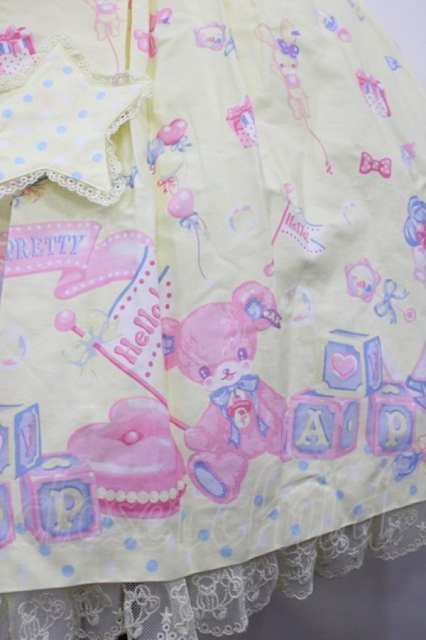 画像4: Angelic Pretty / Dreamyベビールームジャンパースカート Free クリーム H-26-02-25-002-AP-OP-NS-ZH (4)