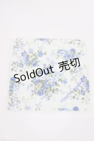 画像: Victorian maiden / タオルハンカチ  ブルー H-26-02-25-036-CL-ZA-NS-ZH