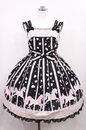 画像: Angelic Pretty / Sugary Carnivalジャンパースカート Free ブラック H-26-02-25-003-AP-OP-NS-ZH