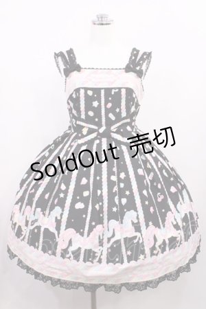 画像: Angelic Pretty / Sugary Carnivalジャンパースカート Free ブラック H-26-02-25-003-AP-OP-NS-ZH