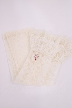 画像: m petit by misako / NINA'S二重レースアームカバー(ロング)  アイボリー H-26-02-25-038-LO-ZA-NS-ZH