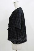 画像2: Candy Stripper / CHECK RIBBON TRIMMED   ブラック×ブラックチェック H-26-02-27-025-PU-TO-KB-ZH (2)
