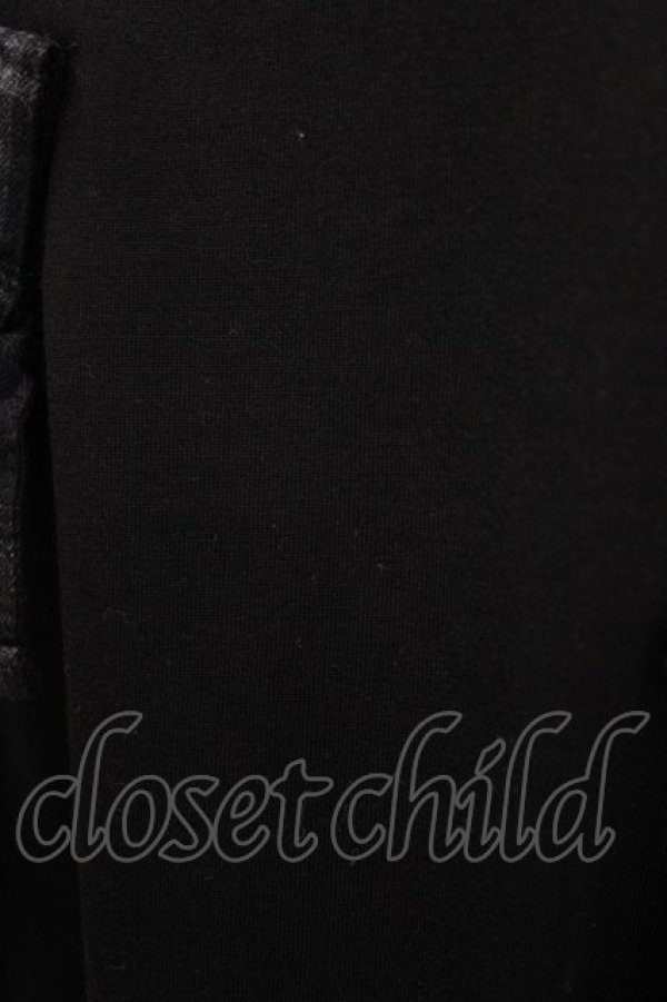 画像4: Candy Stripper / CHECK RIBBON TRIMMED   ブラック×ブラックチェック H-26-02-27-025-PU-TO-KB-ZH (4)