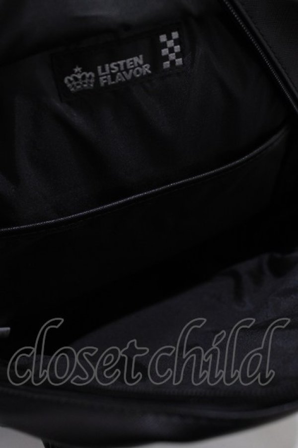 画像3: LISTEN FLAVOR / クロスハーネスバックパック  黒 H-26-02-27-027-PU-BG-AK-ZH (3)