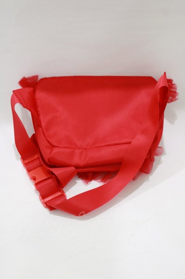 画像2: Candy Stripper / OVERLAPPED FRILL WAIST BAG  レッド H-26-02-27-028-PU-BG-KB-ZH (2)