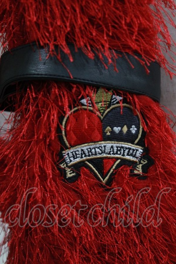 画像3: QOOZA / 「ディズニーツイステッドワンダーランド」ファーハット[HEARTSLABYUL]  レッド H-26-02-27-031-PU-AC-KB-ZH (3)