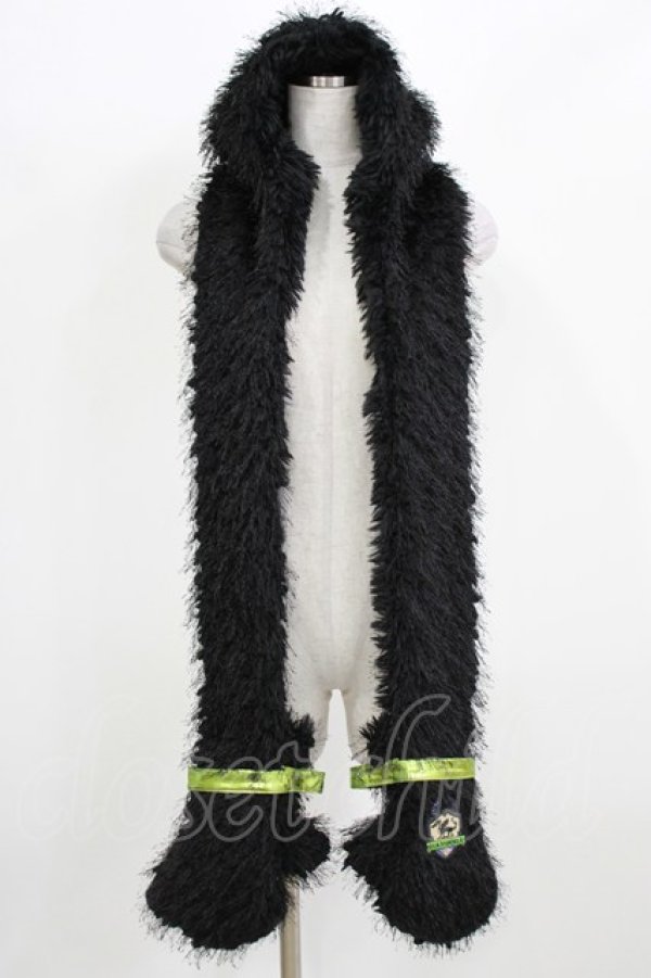 画像1: QOOZA / 「ディズニーツイステッドワンダーランド」ファーハット[DIASOMNIA]  ブラック H-26-02-27-032-PU-AC-KB-ZH (1)