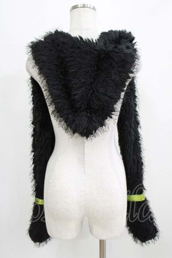 画像2: QOOZA / 「ディズニーツイステッドワンダーランド」ファーハット[DIASOMNIA]  ブラック H-26-02-27-032-PU-AC-KB-ZH (2)