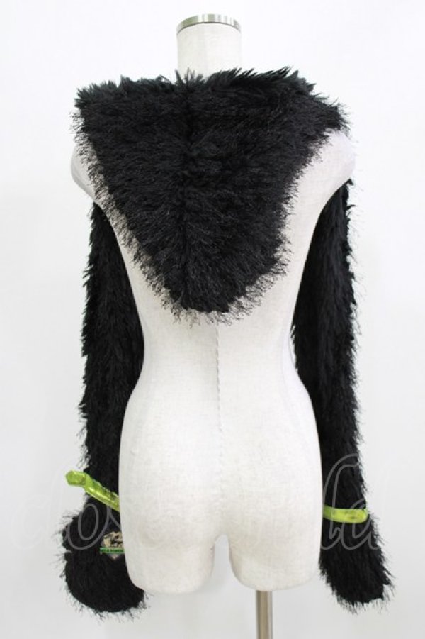 画像2: QOOZA / 「ディズニーツイステッドワンダーランド」ファーハット[DIASOMNIA]  ブラック H-26-02-27-034-PU-AC-KB-ZH (2)