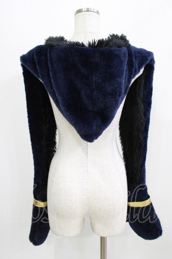 画像2: QOOZA / 「ディズニーツイステッドワンダーランド」ファーハット[POMEFIORE]  ネイビー H-26-02-27-038-PU-AC-KB-ZH (2)