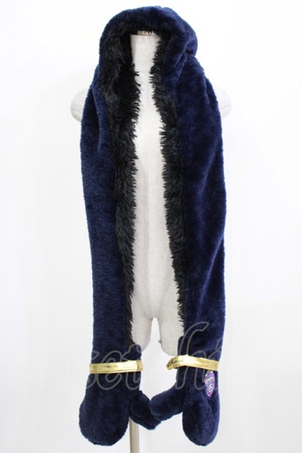 画像1: QOOZA / 「ディズニーツイステッドワンダーランド」ファーハット[POMEFIORE]  ネイビー H-26-02-27-040-PU-AC-KB-ZH (1)