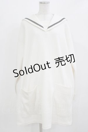 画像: Candy Stripper / BIG SAILOR WAFFLE ワンピース  アイボリー H-26-02-27-004-PU-OP-KB-ZH