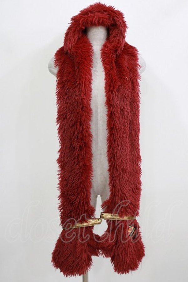 画像1: QOOZA / 「ディズニーツイステッドワンダーランド」ファーハット[SCARABIA]  レッド H-26-02-27-045-PU-AC-KB-ZH (1)