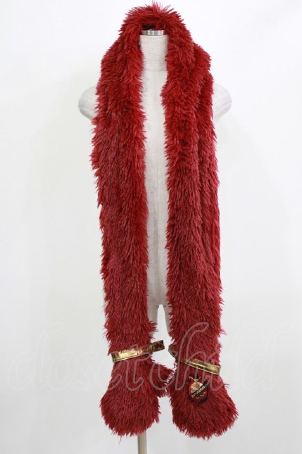 画像1: QOOZA / 「ディズニーツイステッドワンダーランド」ファーハット[SCARABIA]  レッド H-26-02-27-046-PU-AC-KB-ZH (1)