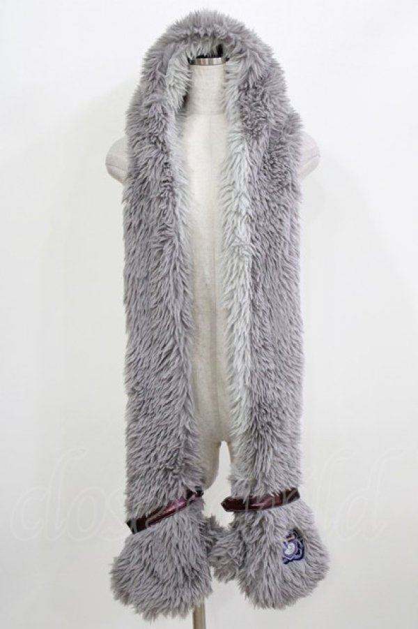 画像1: QOOZA / 「ディズニーツイステッドワンダーランド」ファーハット[OCTAVINELLE]  グレー H-26-02-27-047-PU-AC-KB-ZH (1)