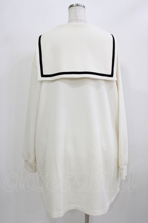 画像3: Candy Stripper / BIG SAILOR WAFFLE ワンピース  アイボリー H-26-02-27-004-PU-OP-KB-ZH (3)