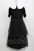 画像3: Candy Stripper / SHEER SHIRRING DRESS  ブラック H-26-02-27-001-PU-OP-KB-ZH (3)