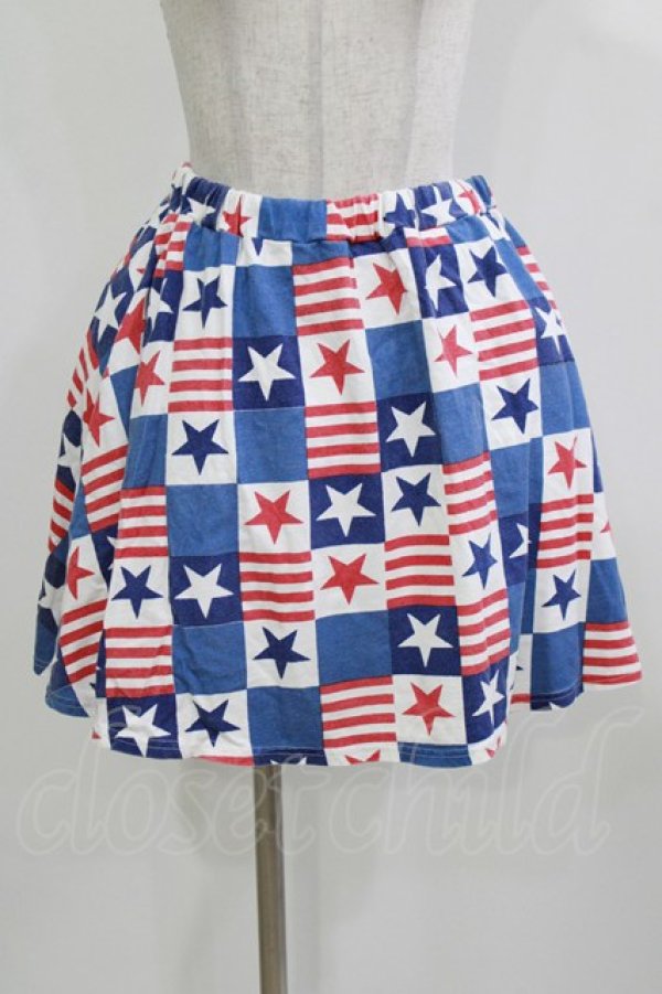 画像1: Candy Stripper / STARS AND STRIPE SKIRT  ブルー H-26-02-27-008-PU-SK-KB-ZH (1)