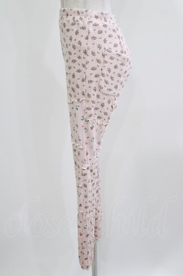 画像2: Candy Stripper / TINY FLOWER WAFFLE PANTS  ピンク H-26-02-27-011-PU-PA-KB-ZH (2)