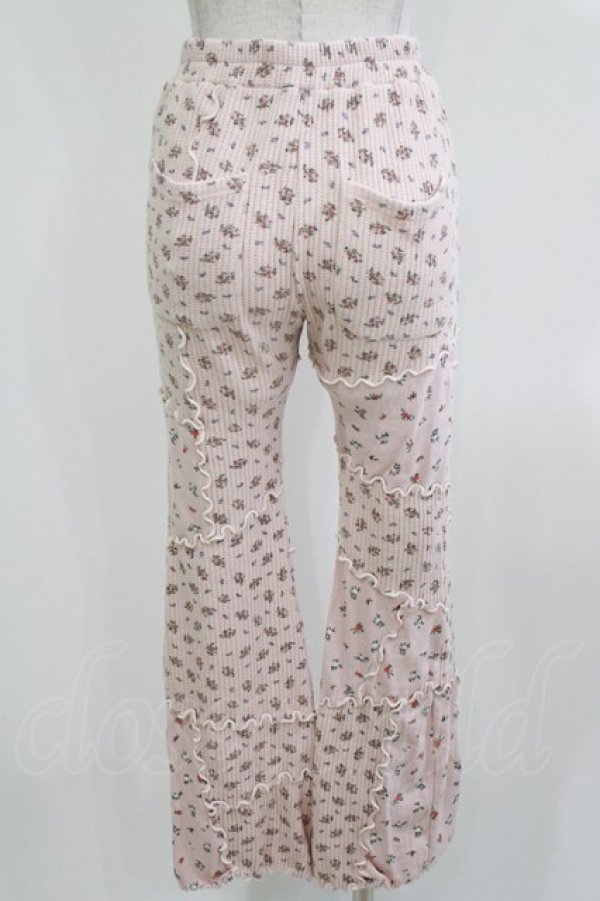 画像3: Candy Stripper / TINY FLOWER WAFFLE PANTS  ピンク H-26-02-27-011-PU-PA-KB-ZH (3)