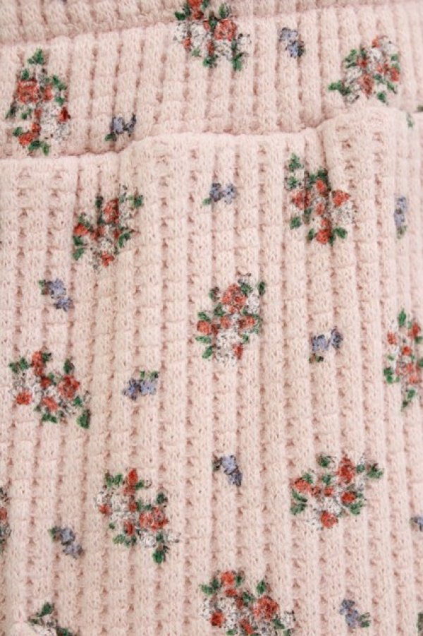 画像4: Candy Stripper / TINY FLOWER WAFFLE PANTS  ピンク H-26-02-27-011-PU-PA-KB-ZH (4)