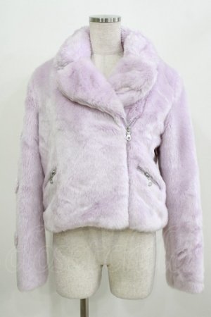 画像: Candy Stripper / HEART FUR ライダース S ラベンダー H-26-02-27-012-PU-JA-KB-ZH