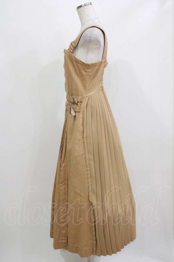 画像2: Candy Stripper / BELTEDワンピース M ベージュ H-26-02-27-002-PU-OP-KB-ZH (2)