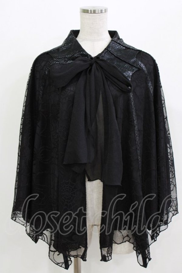 画像1: Qutie Frash / コウモリポンチョ  ブラック H-26-02-27-017-QU-TO-KB-ZH (1)