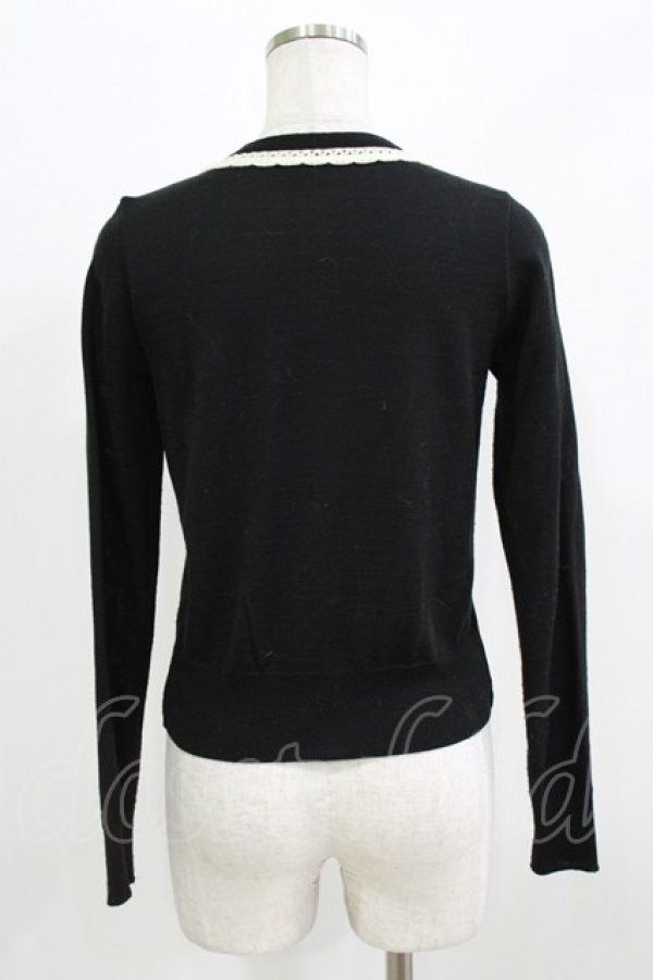 画像3: MILK / レーストリミングカーデ  ブラック H-26-02-27-020-ML-TO-KB-ZH (3)