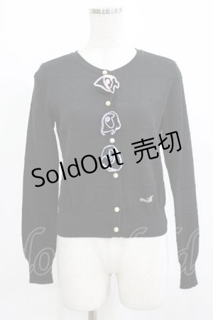 画像: MILK / フレンチローズカーデ  ブラック H-26-02-27-021-ML-TO-KB-ZH