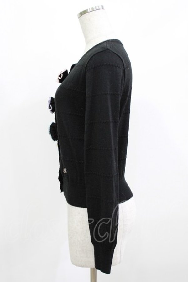 画像2: MILK / フレンチローズカーデ  ブラック H-26-02-27-021-ML-TO-KB-ZH (2)