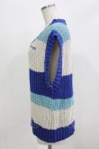 画像2: Candy Stripper / MULTI BORDER KNIT VEST  BLUE MIX H-26-02-27-023-PU-TO-KB-ZH (2)