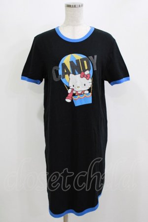 画像: Candy Stripper / BALLOON KITTY ONE-PIECE  BLACK×BLUE H-26-02-27-024-PU-OP-KB-ZH
