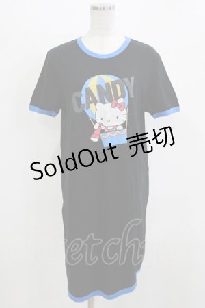 画像: Candy Stripper / BALLOON KITTY ONE-PIECE  BLACK×BLUE H-26-02-27-024-PU-OP-KB-ZH