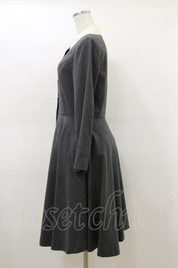 画像3: Jane Marple / カラーストライプワンピース M グレー H-26-03-01-031-JM-OP-KB-ZH (3)