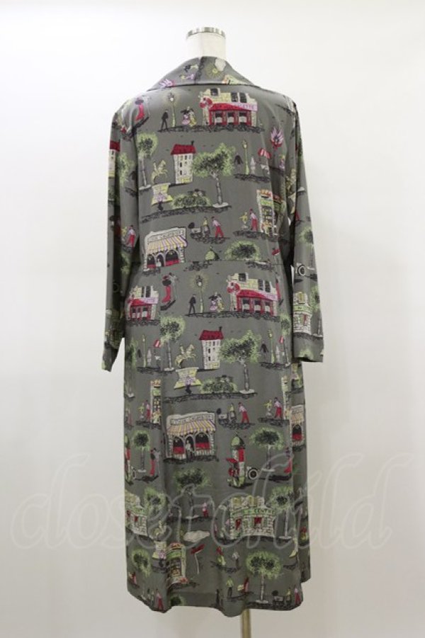 画像2: Jane Marple Dans Le Salon / Soiree a Parisワーキングドレス M グレー H-26-03-01-032-JM-OP-KB-ZH (2)