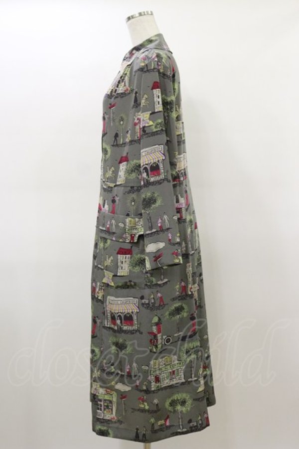 画像3: Jane Marple Dans Le Salon / Soiree a Parisワーキングドレス M グレー H-26-03-01-032-JM-OP-KB-ZH (3)